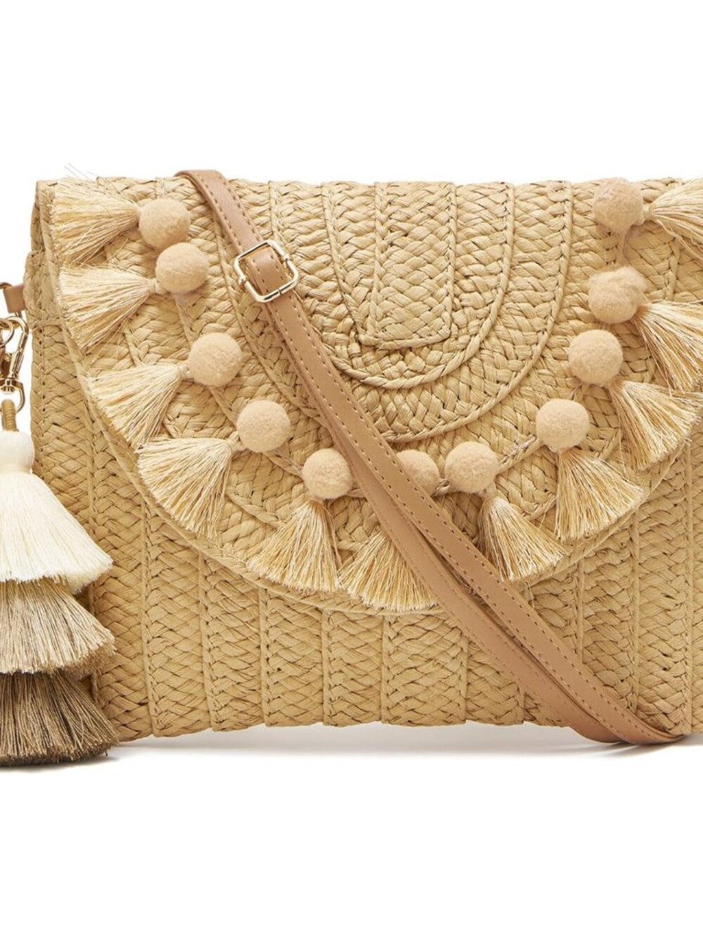 Small Straw Purse for Women Summer Clutch Purses Beach Woven Envelope Bag Raffia
